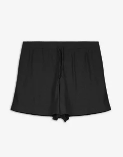 Short - Materiaalmix - zwart