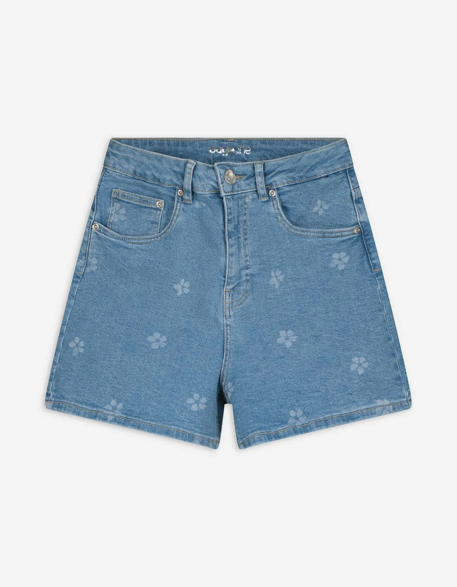 Short - Motief all-over - blauw
