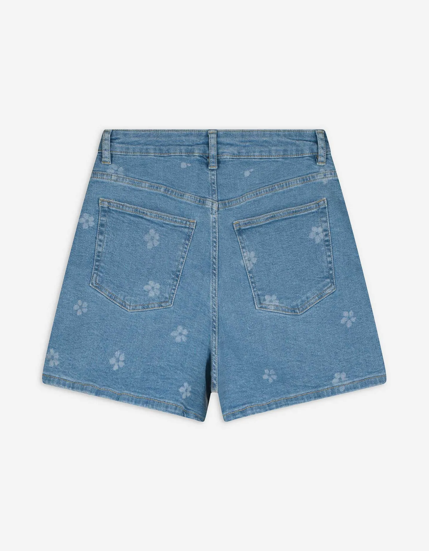 Short - Motief all-over - blauw