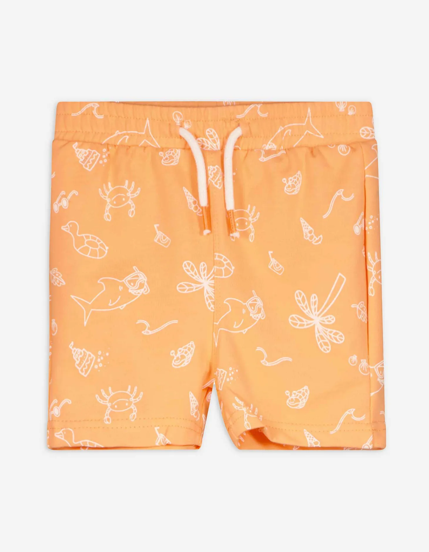 Short - Motief all-over - oranje