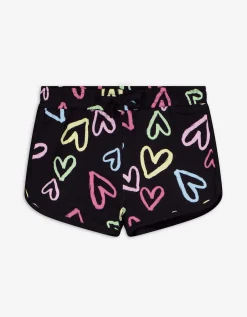 Short - Print all-over - zwart