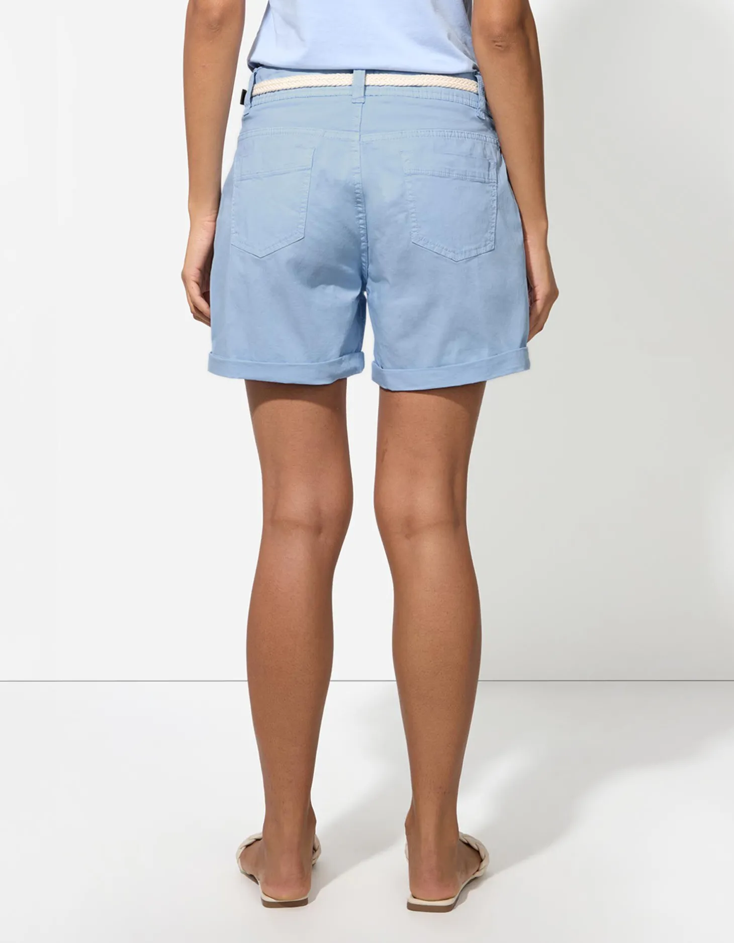 Short - Siernaden - lichtblauw
