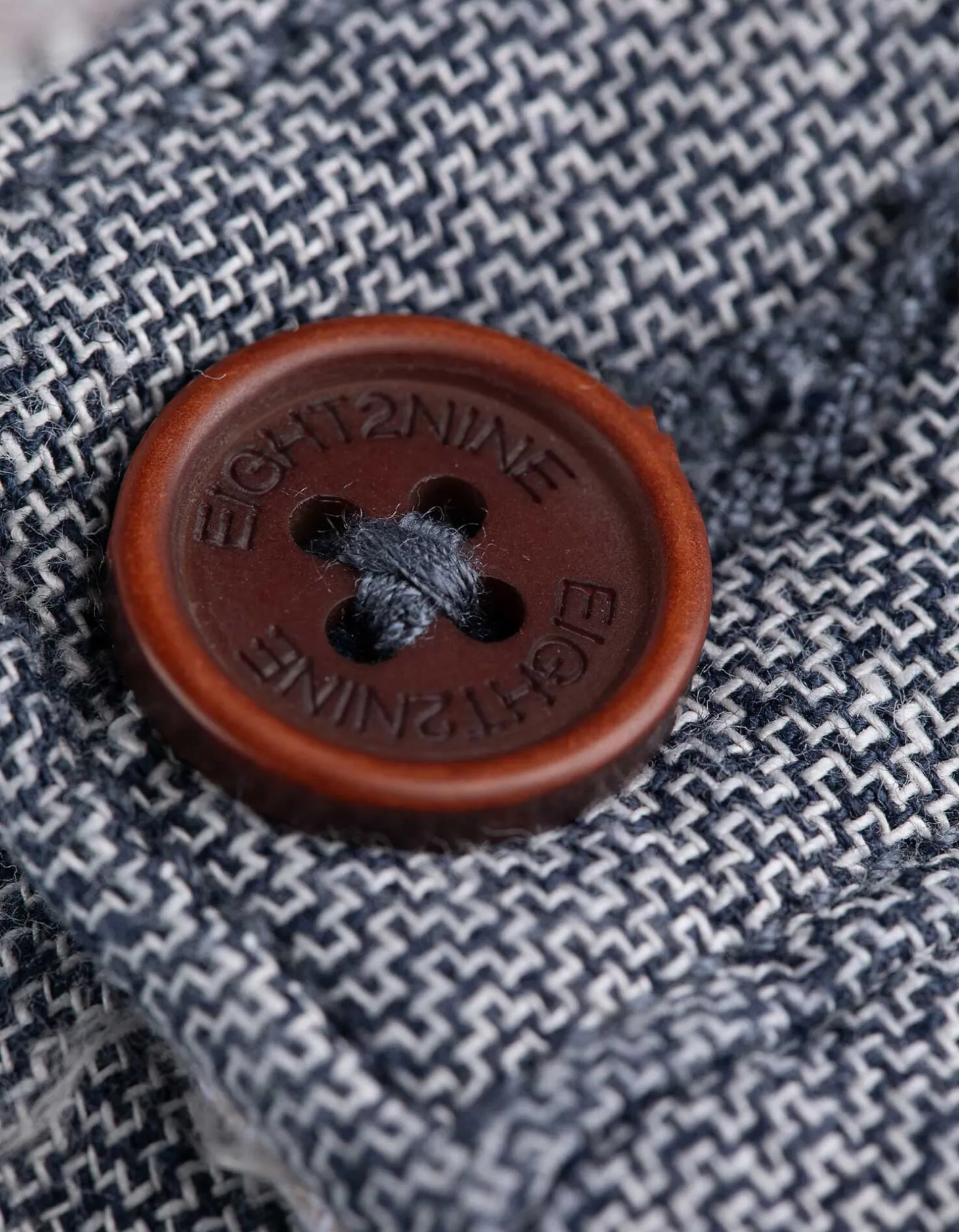 Short - Vaste pijpomslag - donkerblauw