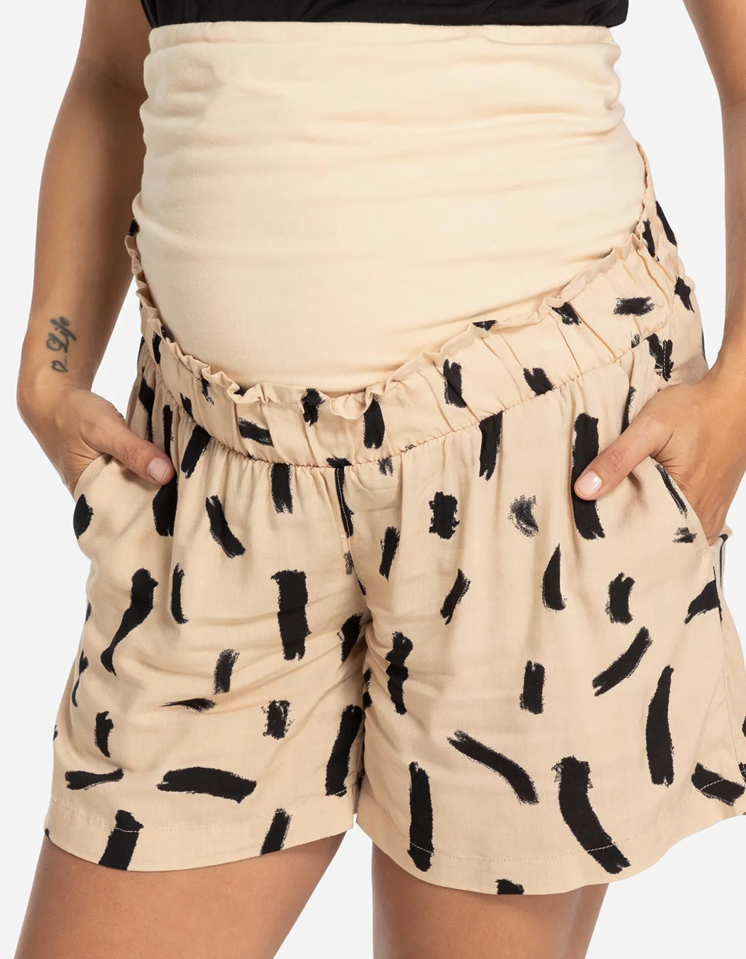 Short - Zwangerschapskleding - beige