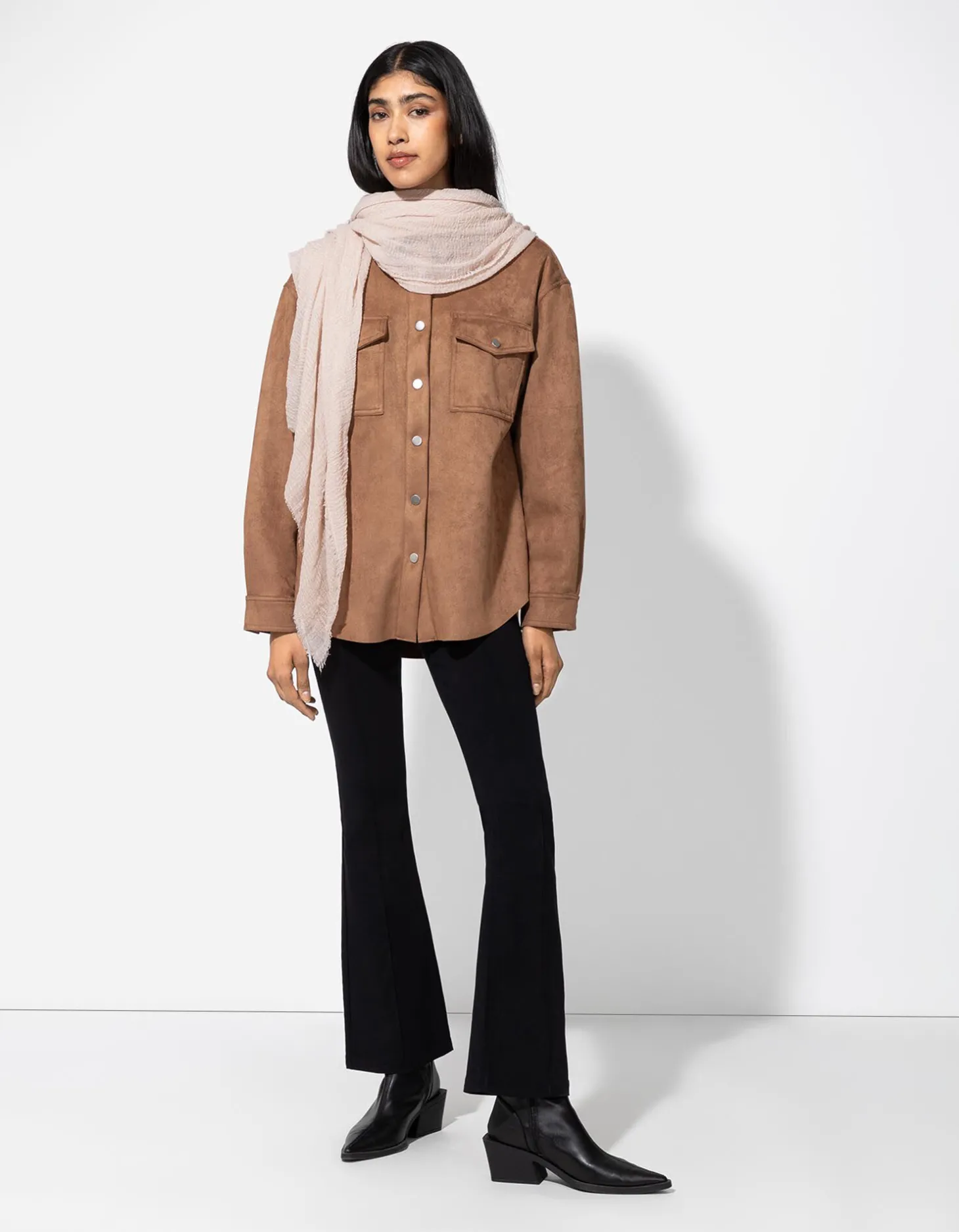 Sjaal - Viscosemix - beige