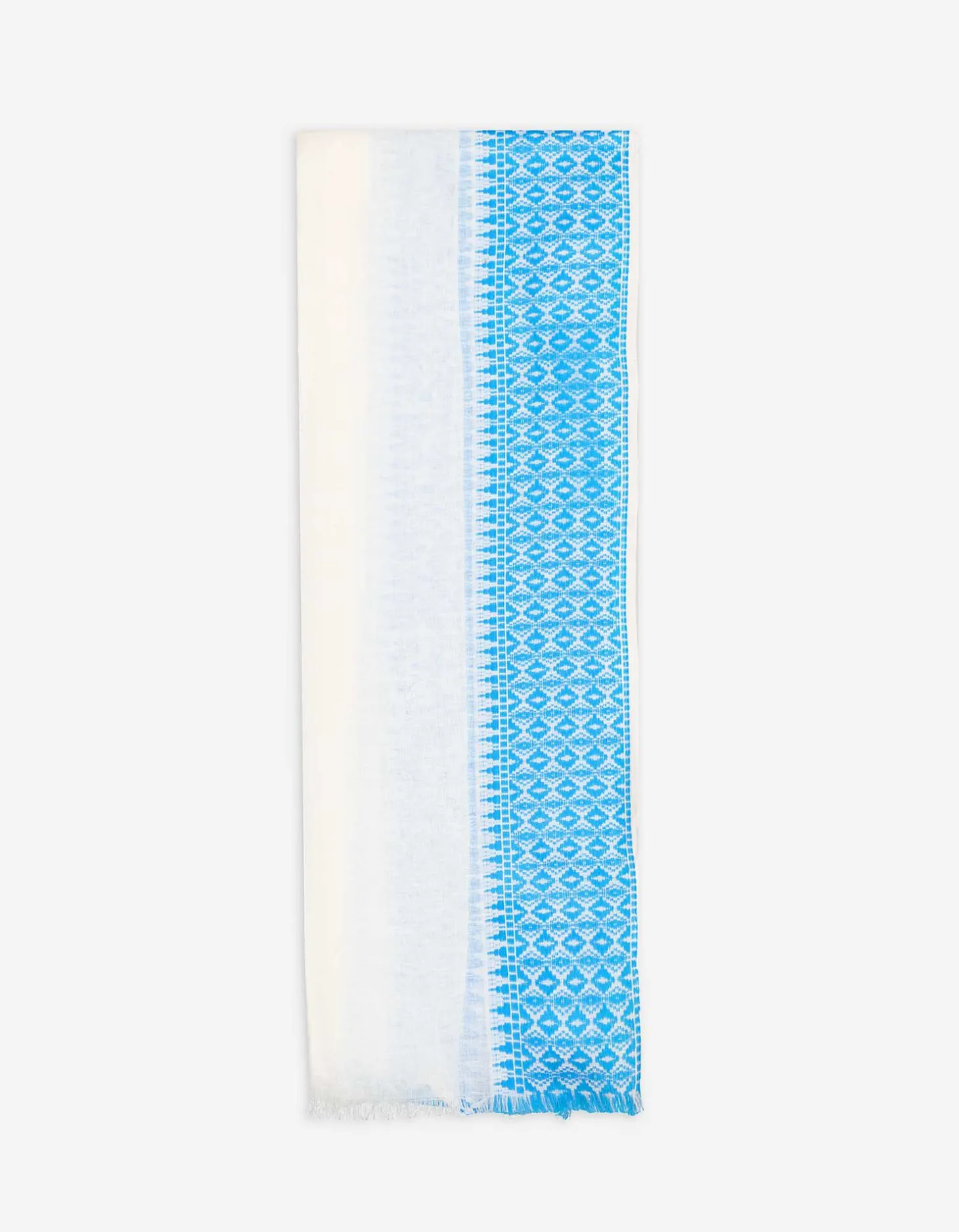 Sjaaltje - Jacquard - wit