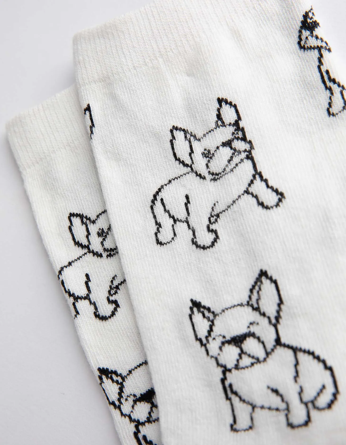 Sokken - Dierenprint - wit