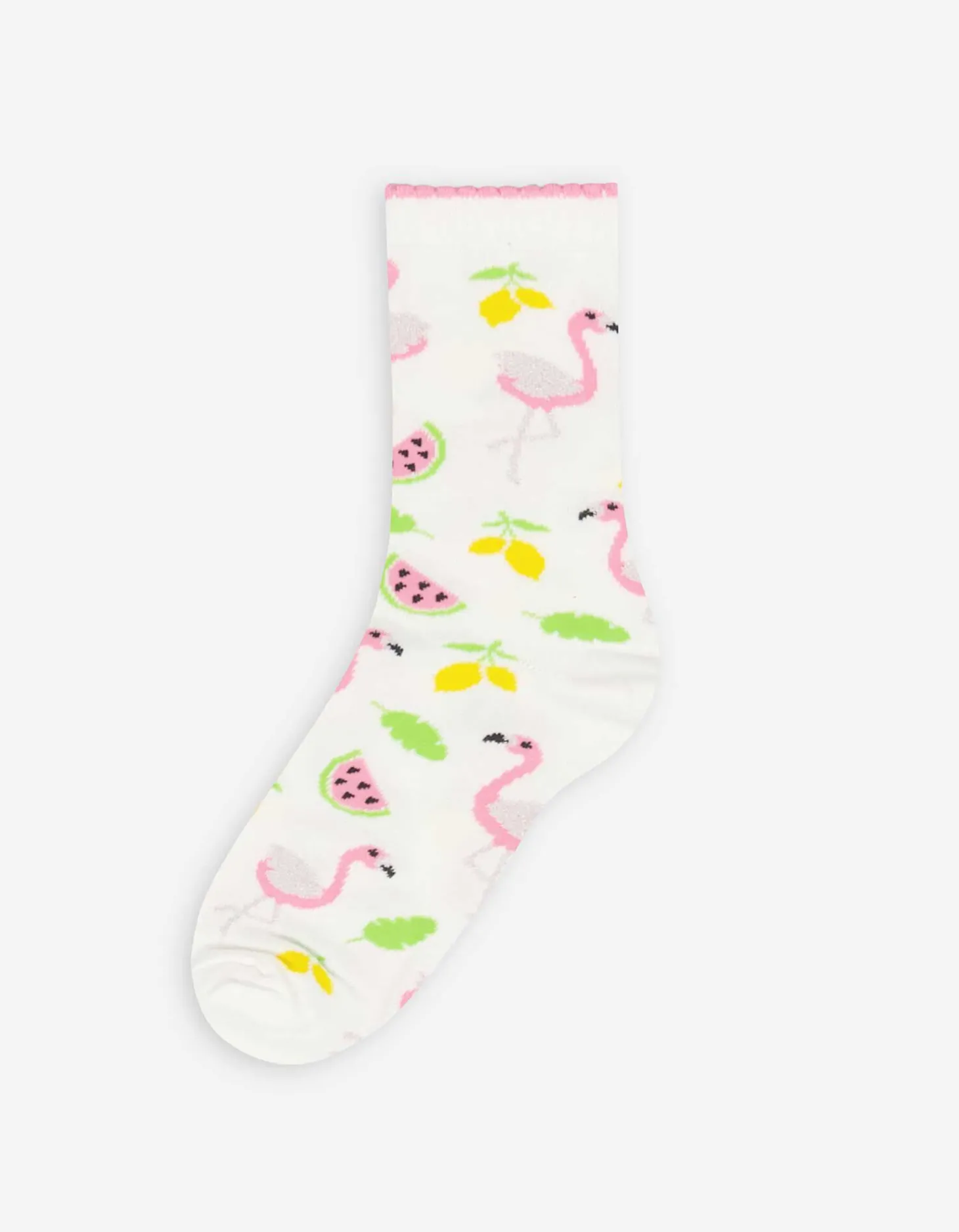 Sokken - Motief all-over - wit