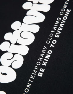 Sweatshirt - Afdrukken achteraan - zwart
