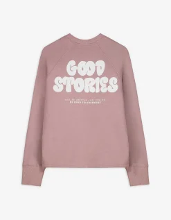 Sweatshirt - Afdrukken achteraan - roze