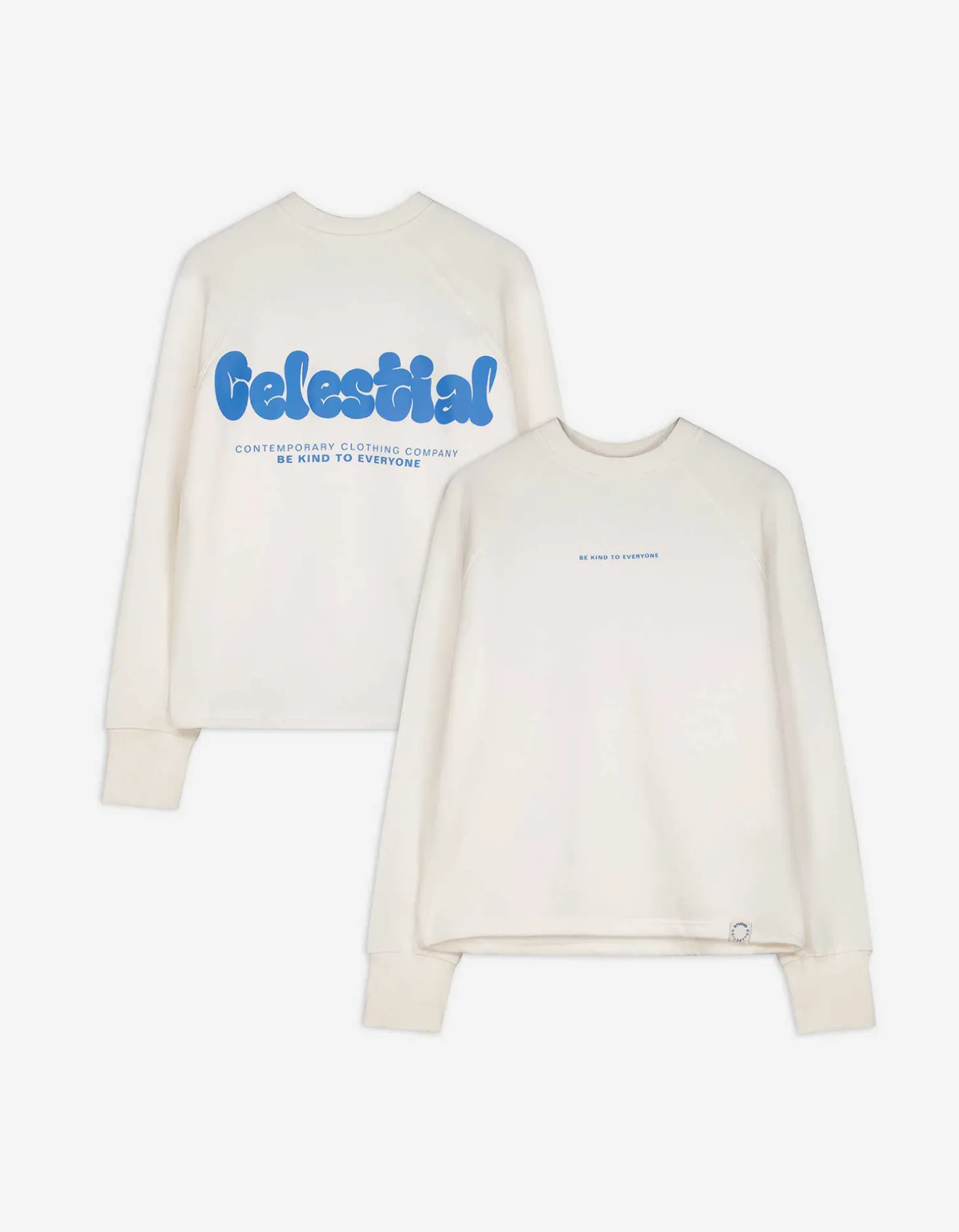Sweatshirt - Afdrukken achteraan - wit