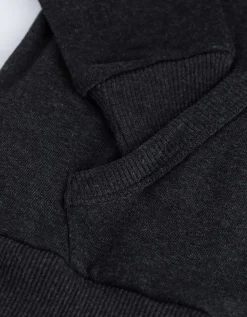Sweatshirt - Borduursel - donkergrijs
