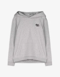 Sweatshirt - Borduursel - lichtgrijs