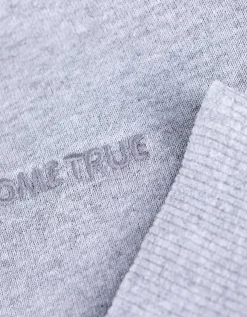 Sweatshirt - Borduursel - lichtgrijs