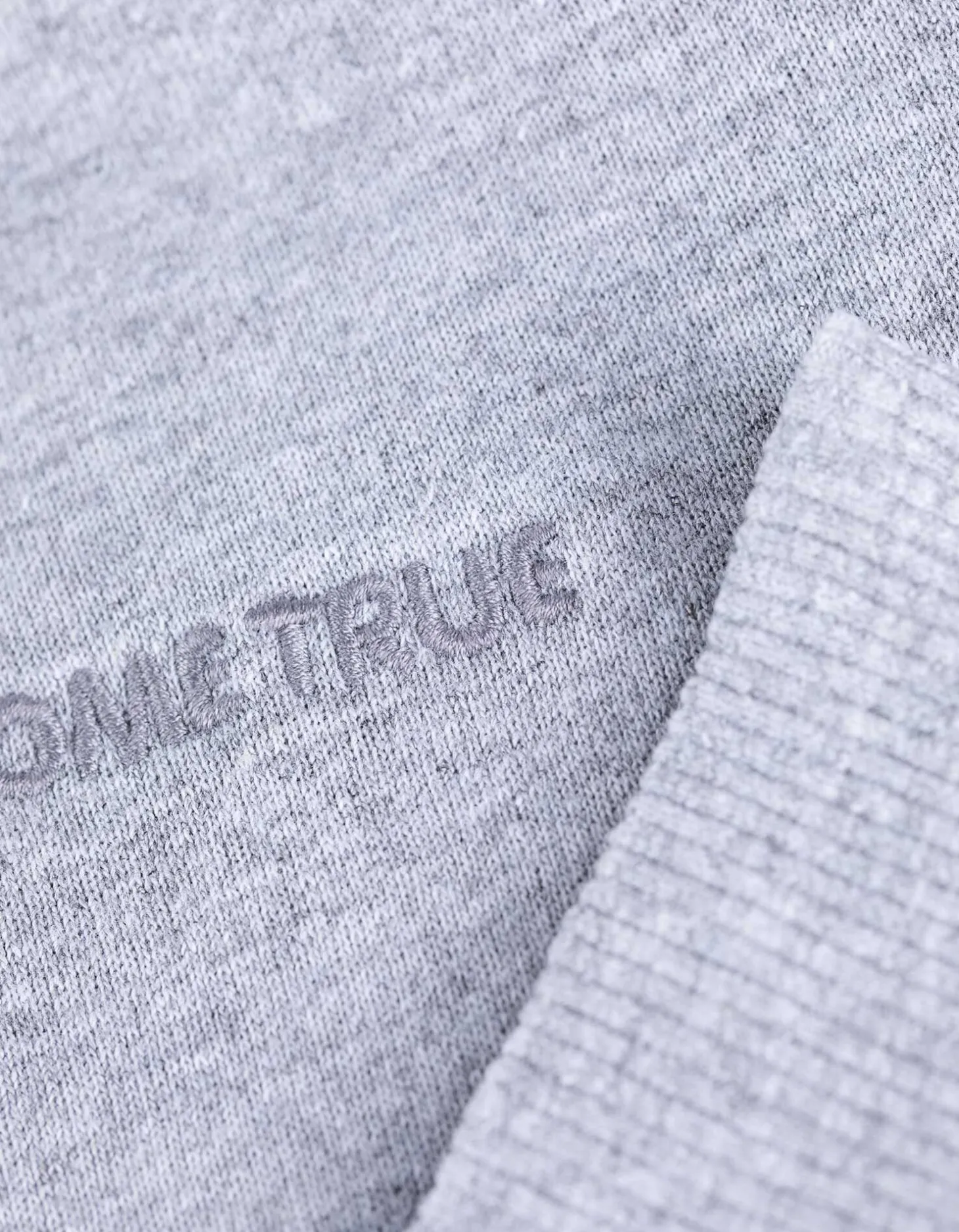 Sweatshirt - Borduursel - lichtgrijs
