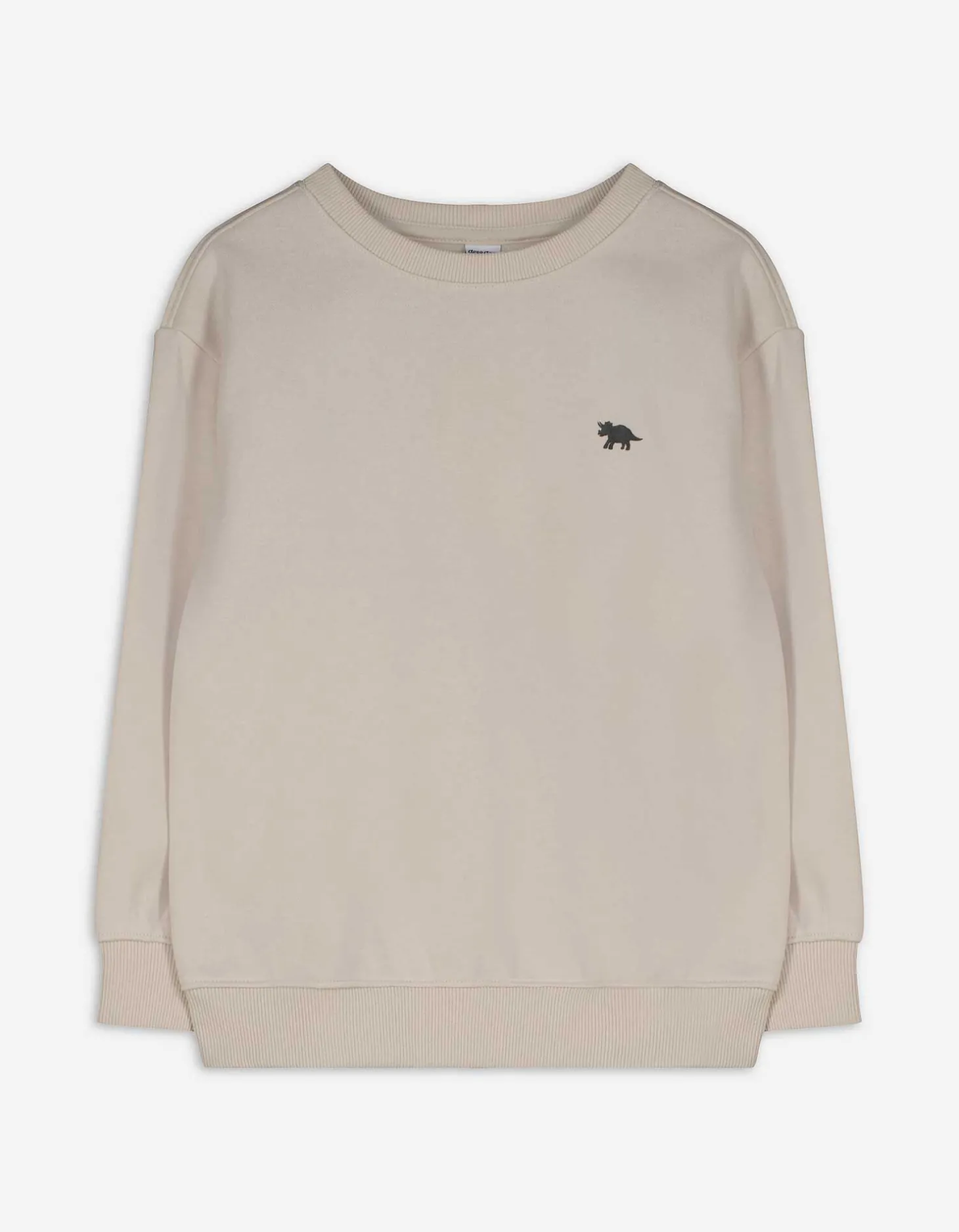 Sweatshirt - Effen - beige