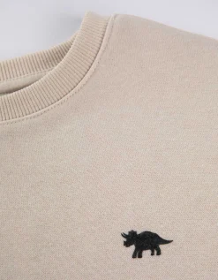 Sweatshirt - Effen - beige