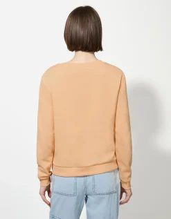 Sweatshirt - Effen - oranje