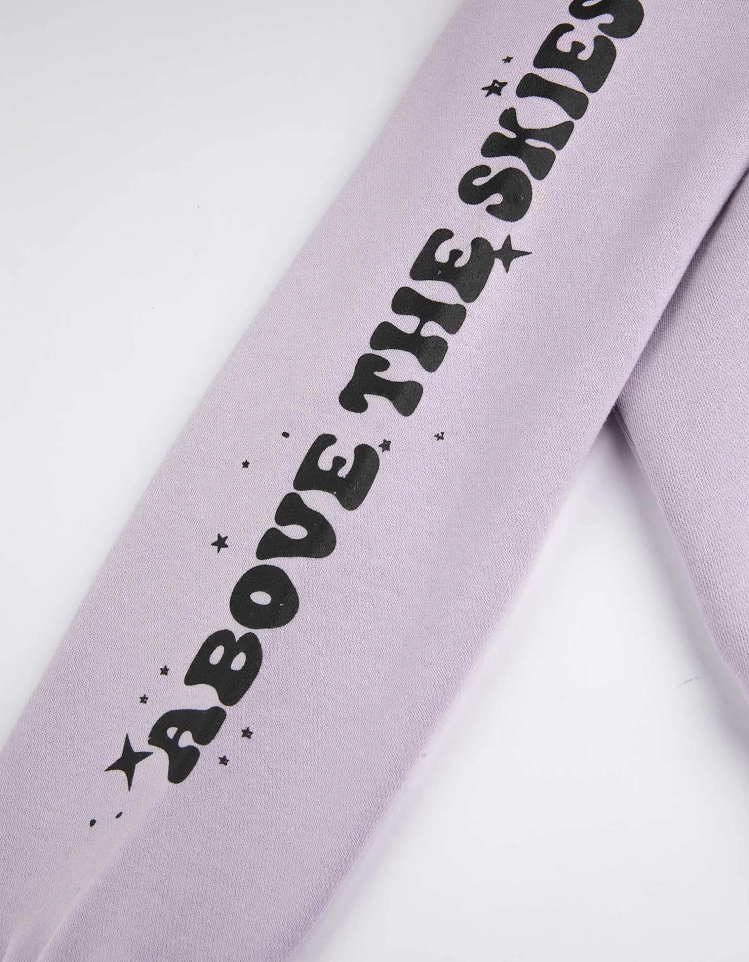 Sweatshirt - Print op rug - lila