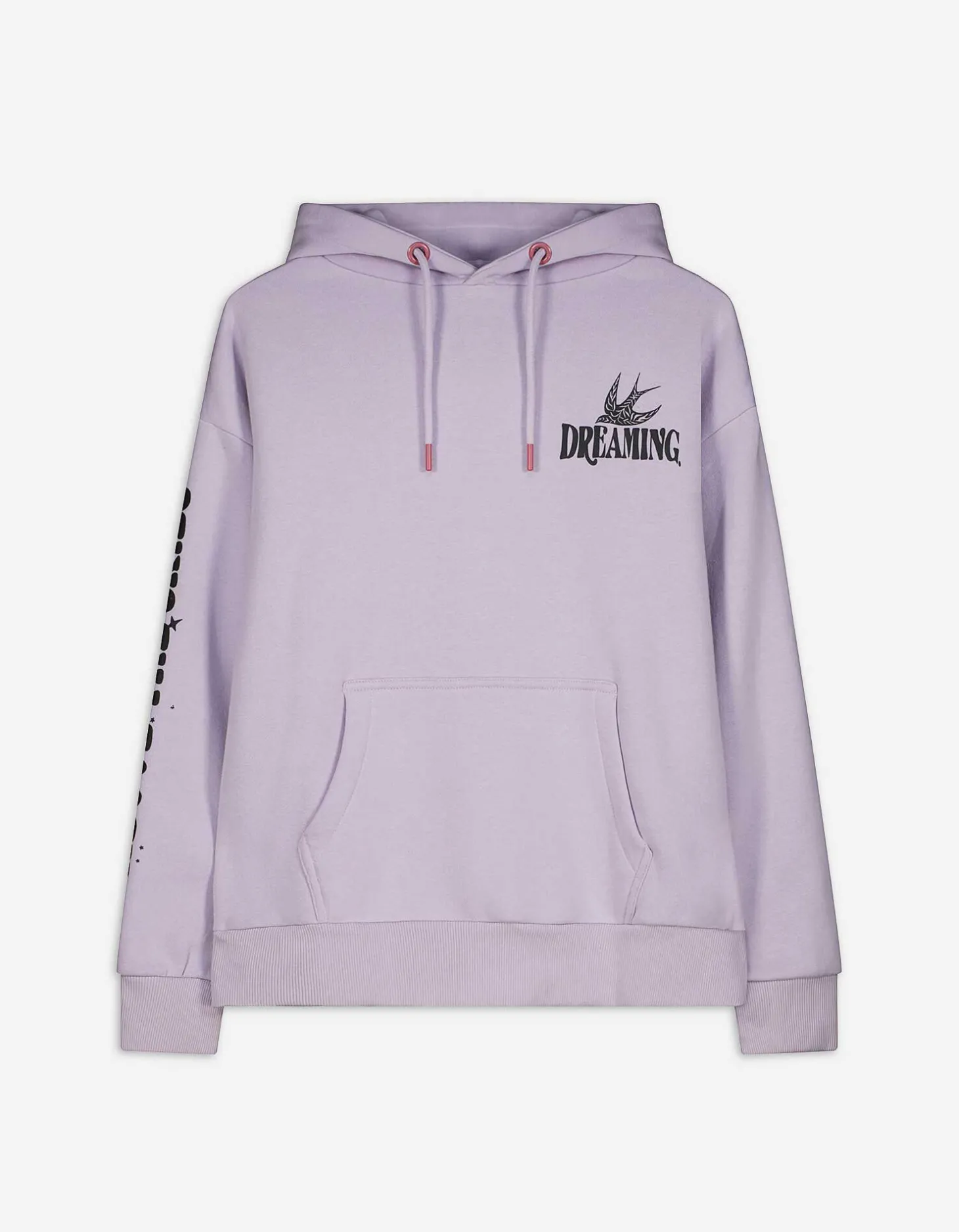 Sweatshirt - Print op rug - lila