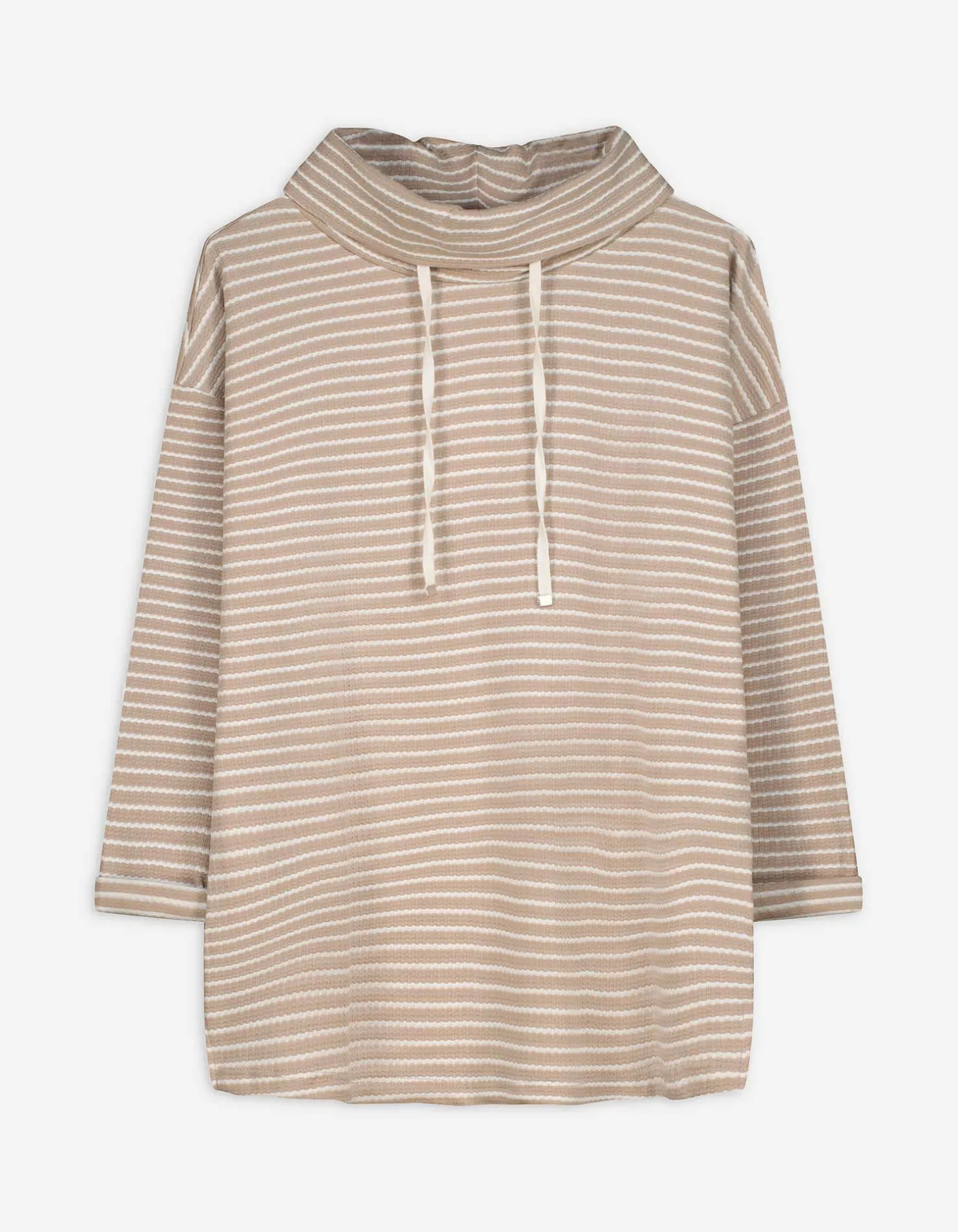 Sweatshirt - Strepen - beige