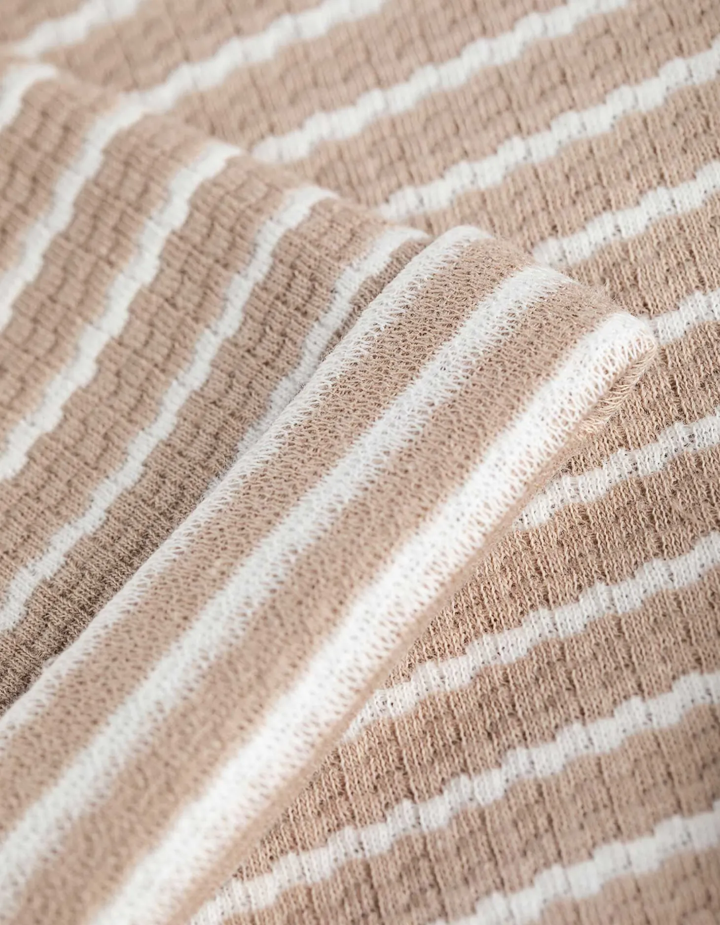 Sweatshirt - Strepen - beige