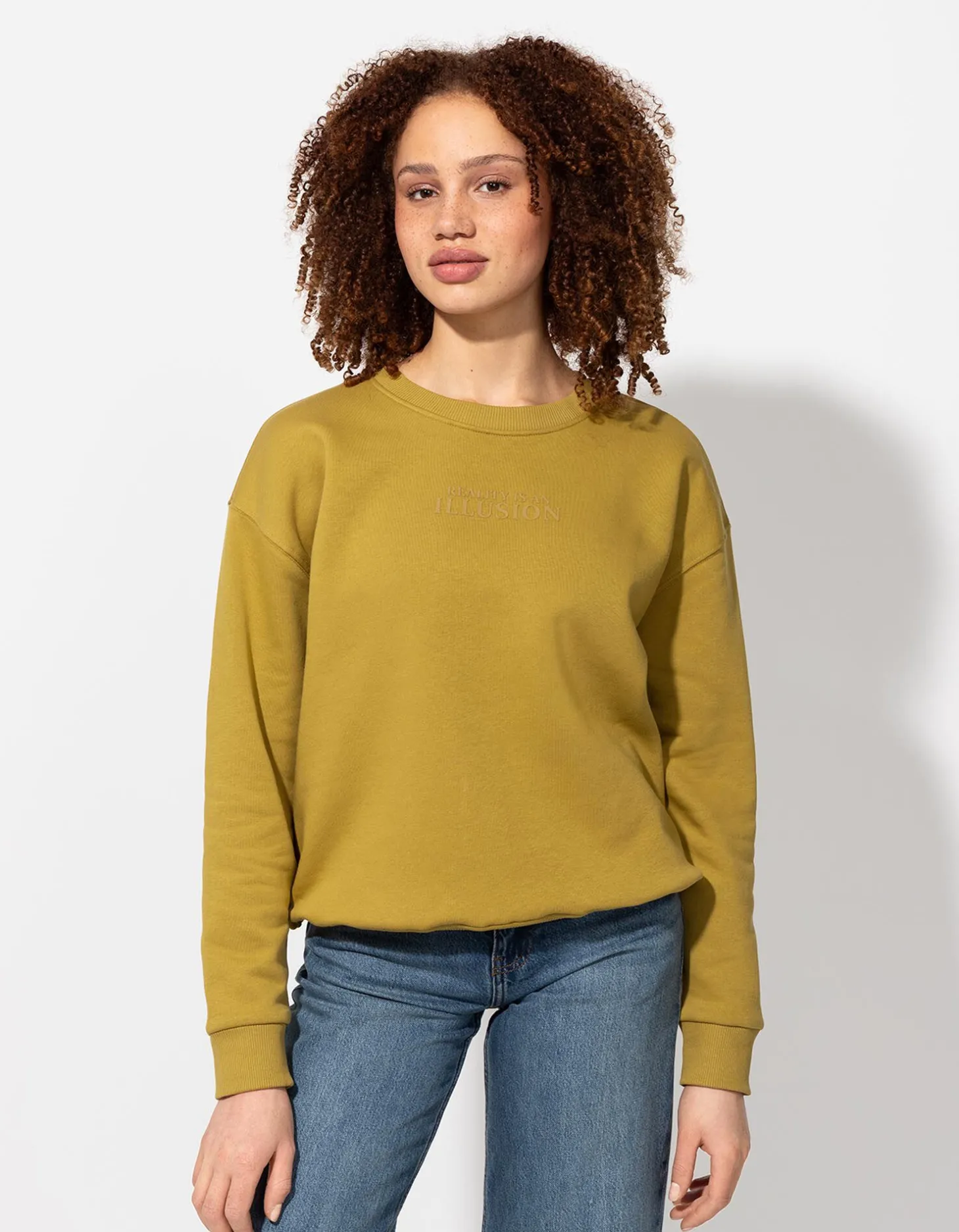 Sweatshirt - Tekstprint - groen