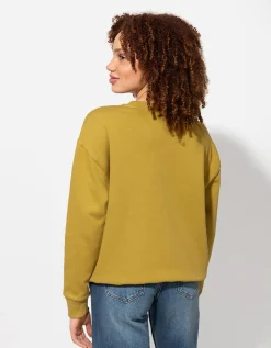 Sweatshirt - Tekstprint - groen