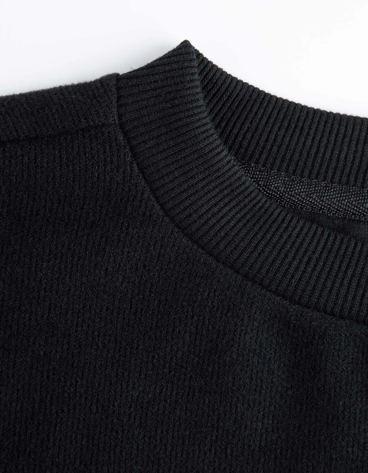 Sweatshirt - Tunnelkoord in de zoom - zwart