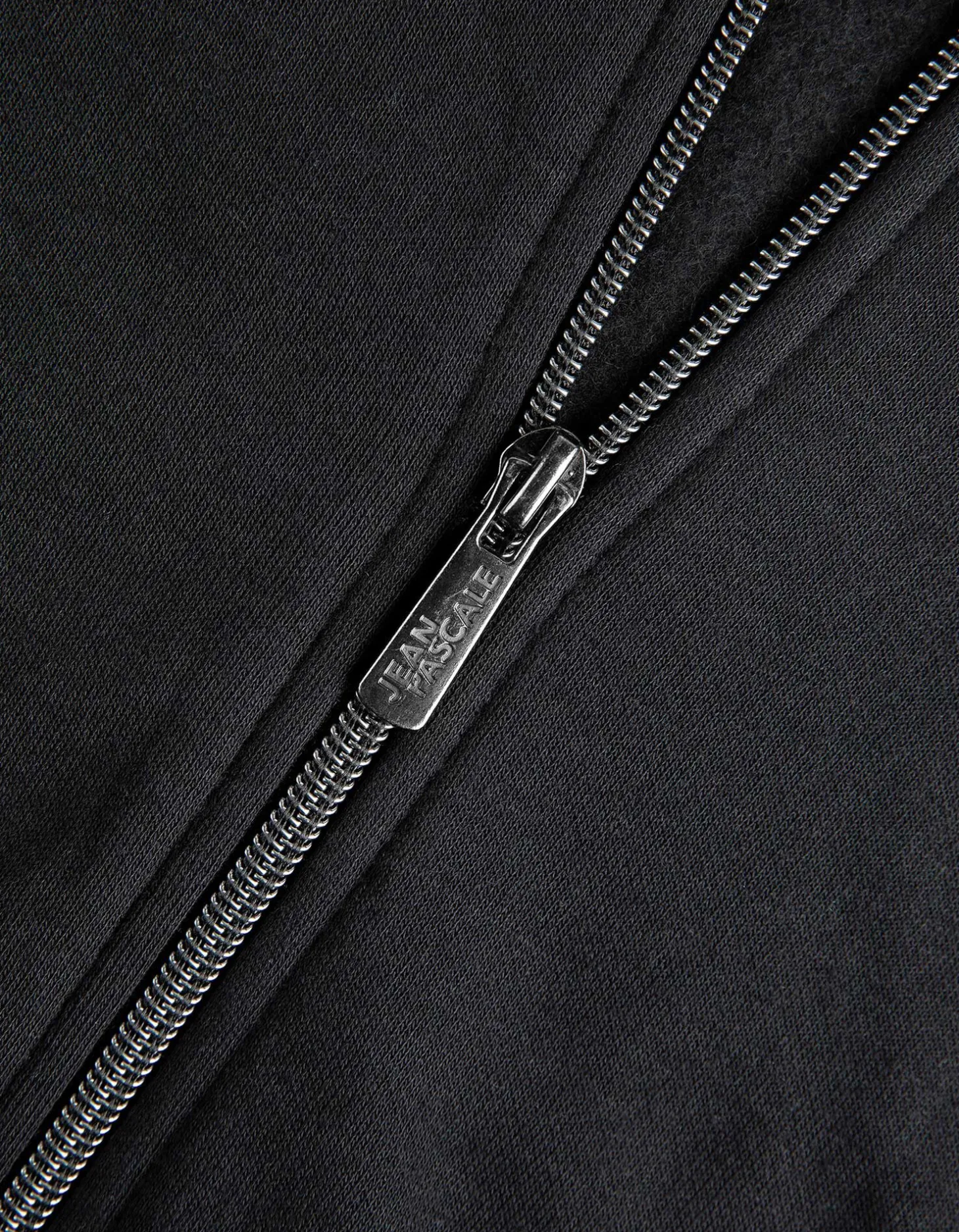 Sweatvest - Capuchon met tunnelkoord - zwart