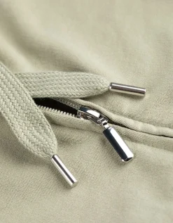 Sweatvest - Capuchon met tunnelkoord - groen