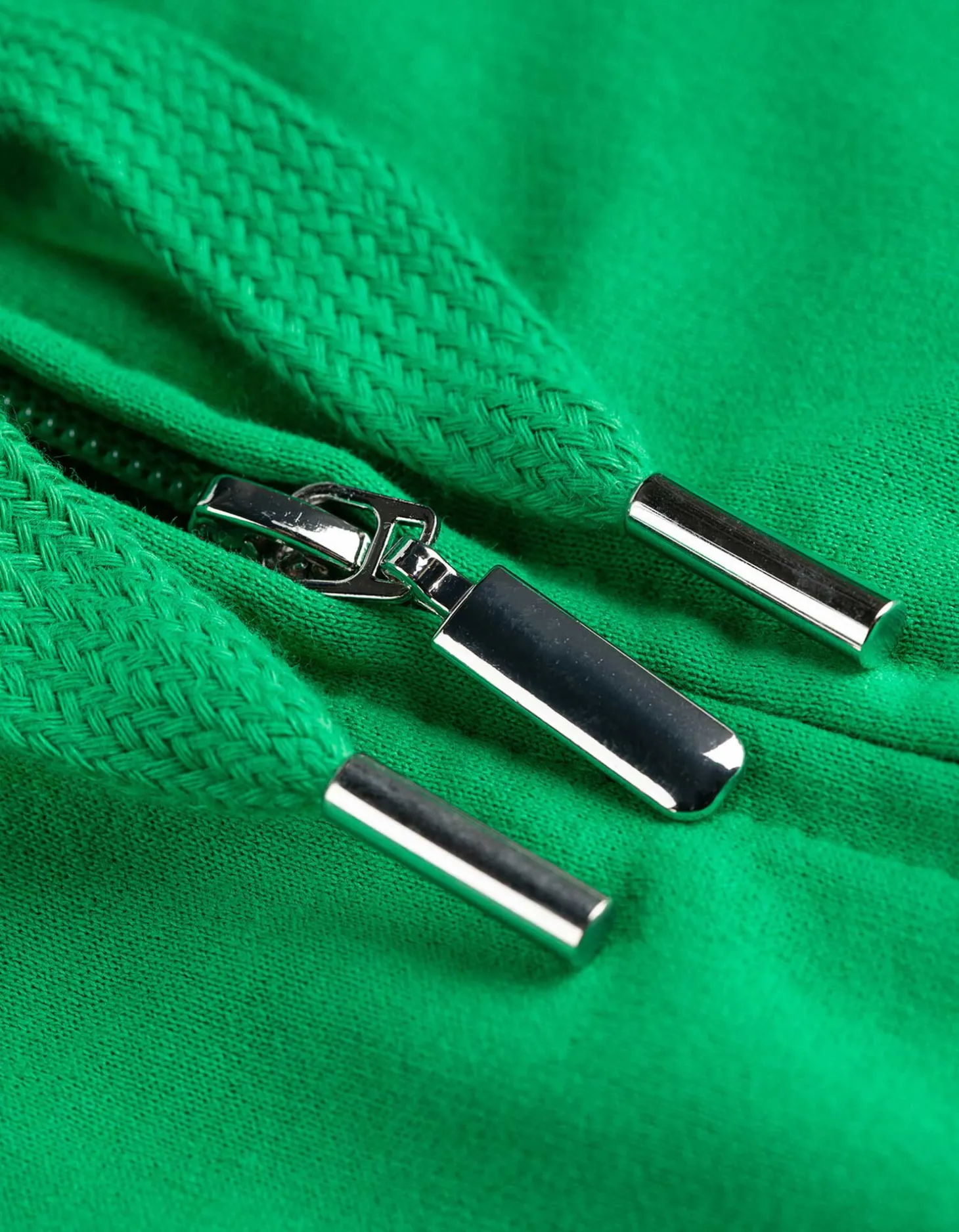 Sweatvest - Capuchon met tunnelkoord - groen