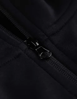 Sweatvest - Galons - zwart