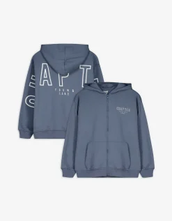 Sweatvest - Oversized fit - lichtblauw