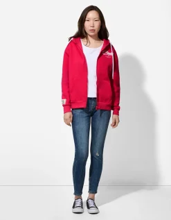 Sweatvest - Oversized fit - donkerrood