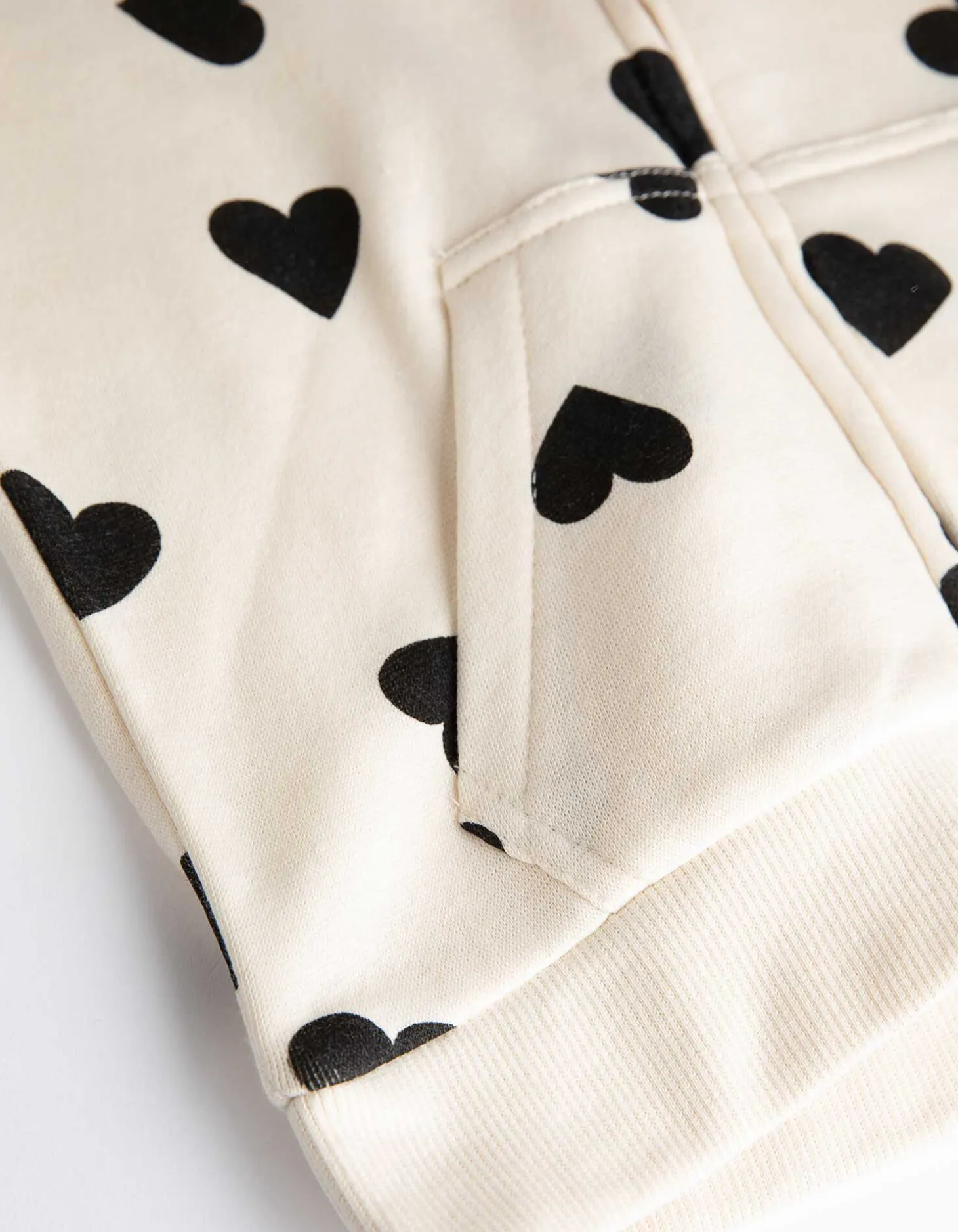 Sweatvest - Print all-over - beige