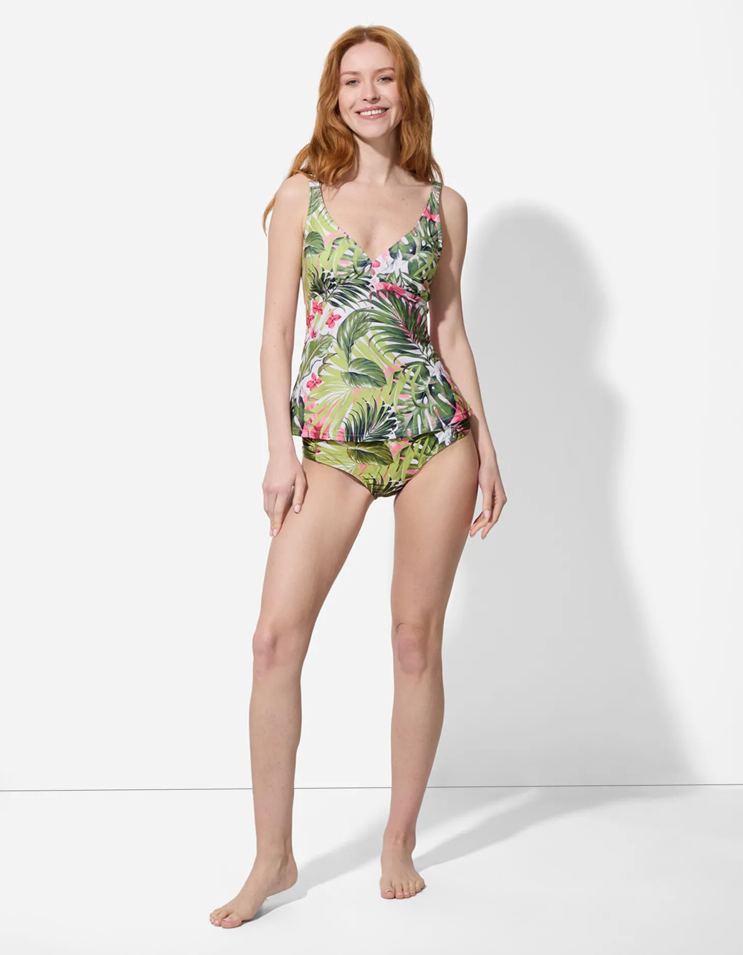 Tankini - Print all-over - lichtgroen