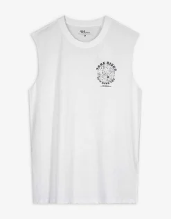 Tanktop - Afdrukken achteraan - wit