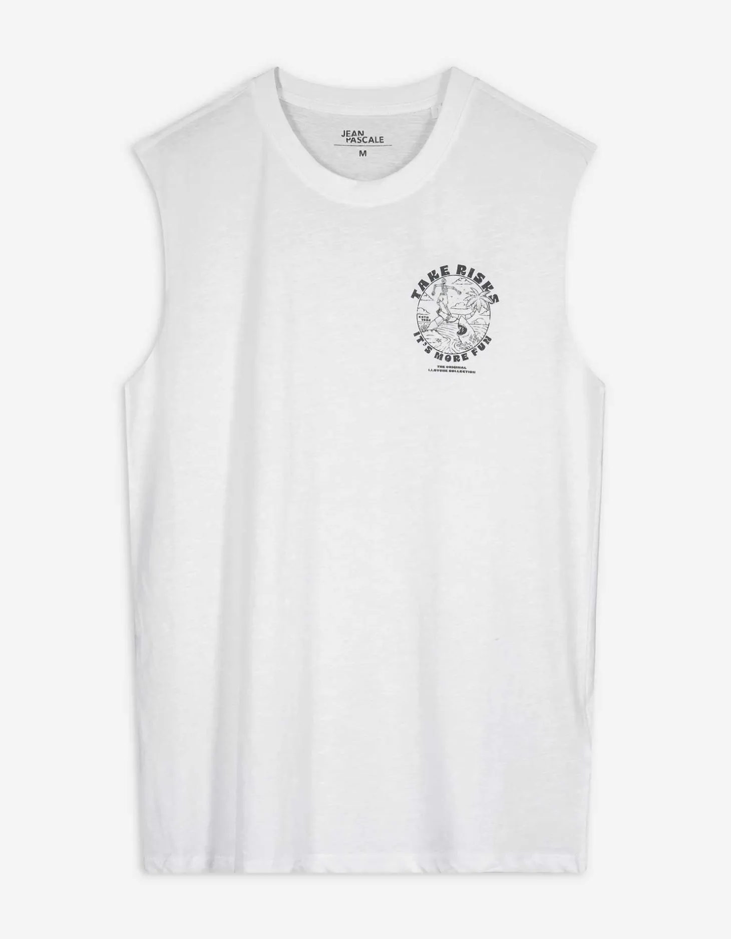 Tanktop - Afdrukken achteraan - wit