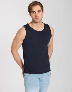Tanktop - Basis - donkerblauw