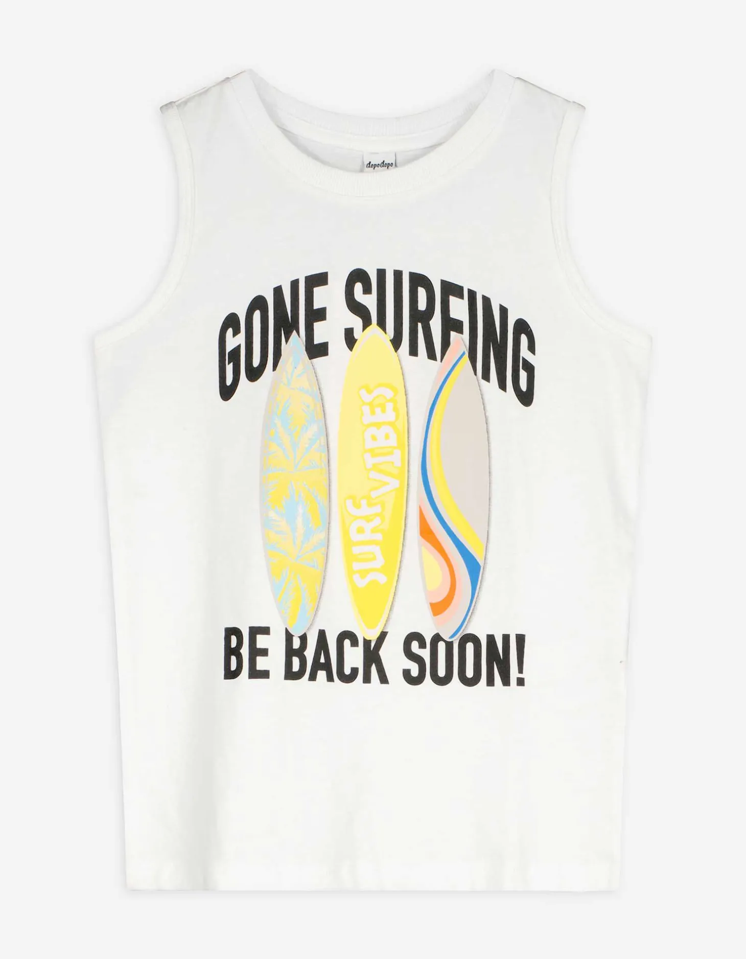 Tanktop - Print - wit
