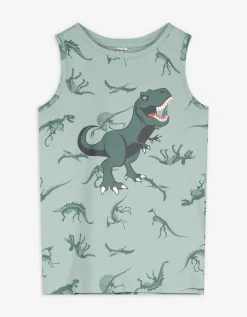 Tanktop - Print all-over - turkoois