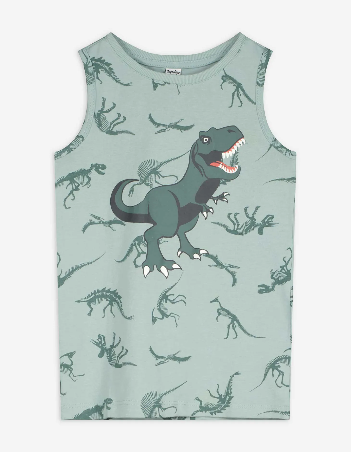 Tanktop - Print all-over - turkoois