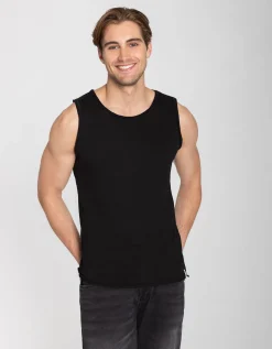 Tanktop - Regular fit - zwart
