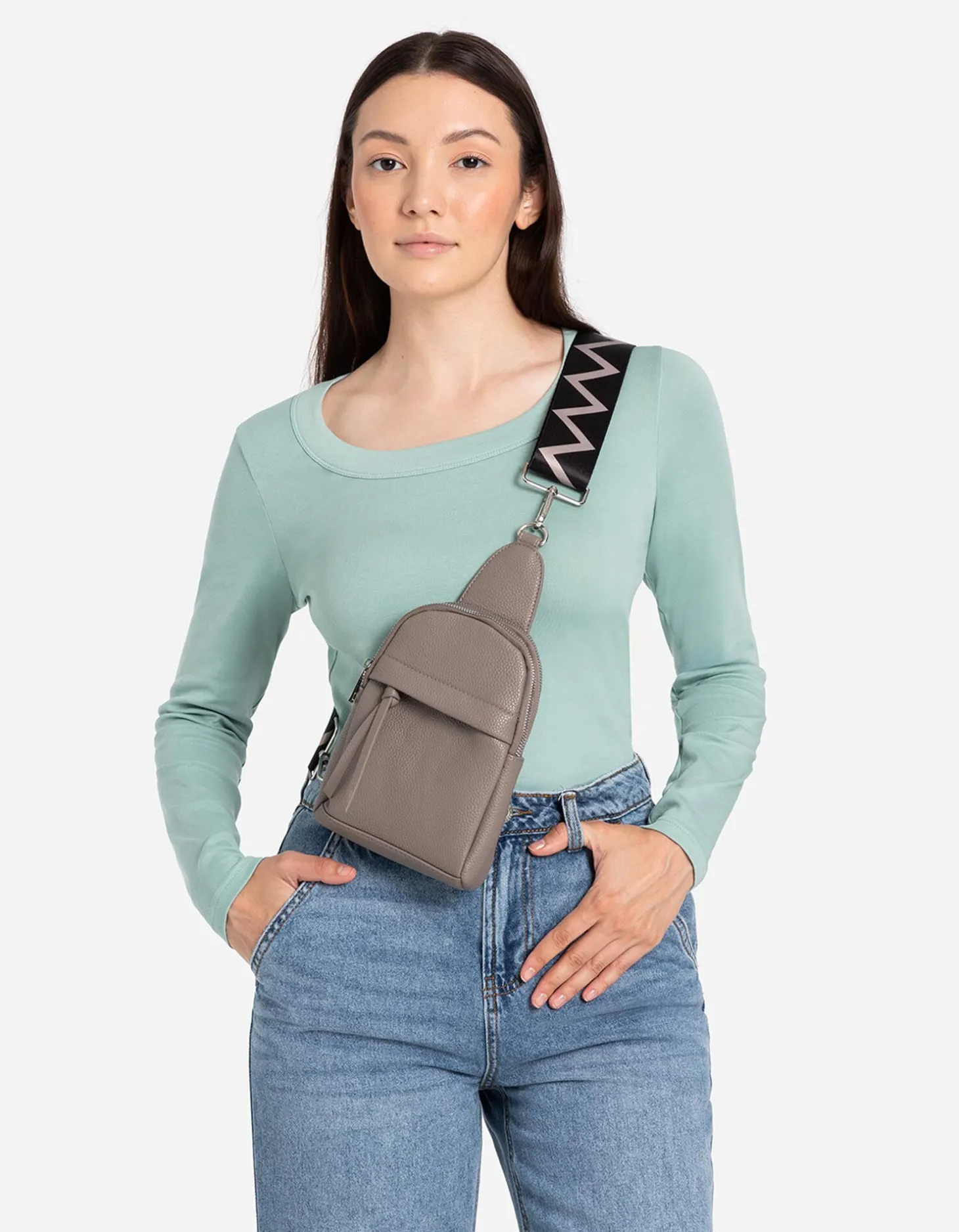 Tas riem - Motiefmix - beige