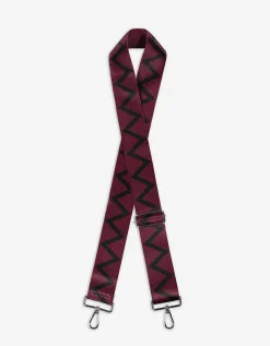 Tas riem - Motiefmix - donkerrood