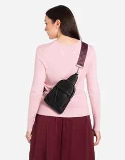 Tas riem - Motiefmix - donkerrood