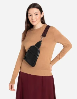 Tas riem - Motiefmix - donkerrood