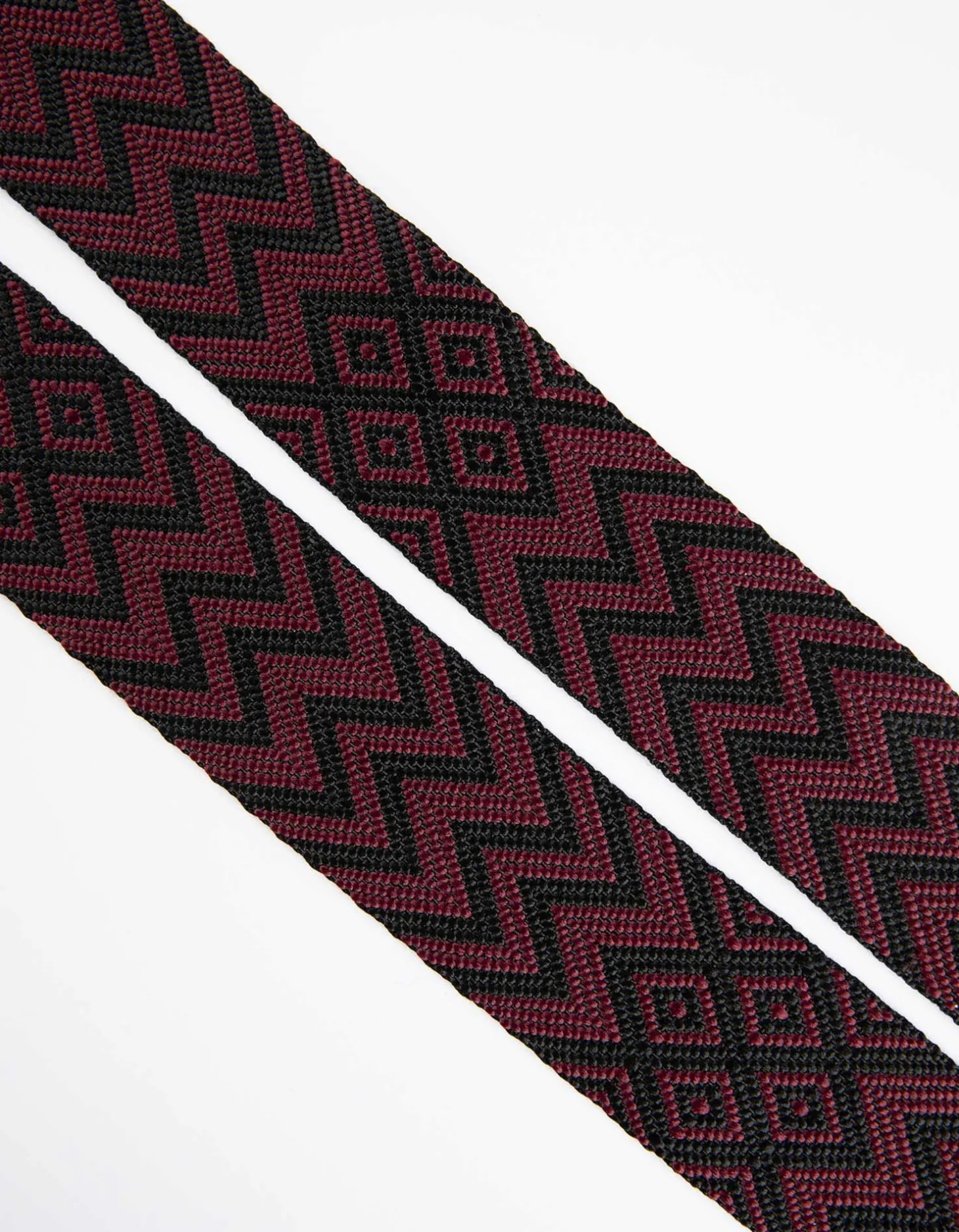 Tas riem - Motiefmix - donkerrood