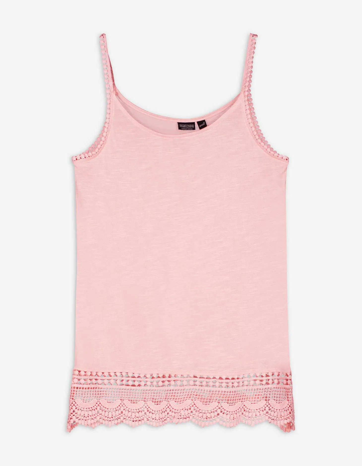 Top - Broderie - roze